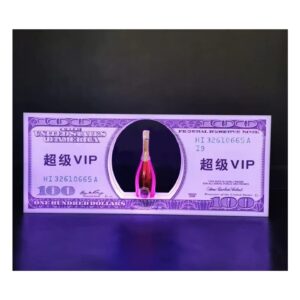 Champagne sparklers Rechargeable Colored bottle Presenter,Custom Rechargeable Glorifier Display stand led VIP service,Bar/Hotel/Nightclub/Villa/Private Party/Masquerade (Color : RGB)