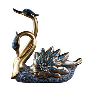 hesinly new wine rack creative wine rack couple swan wine rack resin home decoration ornaments perfect countertop bottle holder suitable for putting wine cabinet living room couple gift