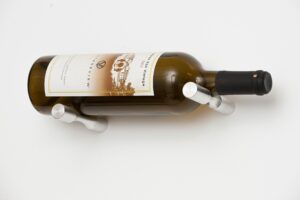 vintageview vino pins magnum wine bottle kits for wood/stud mounting (milled aluminum, 1 bottle)