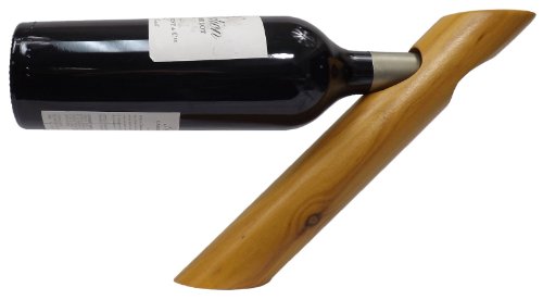 Core Helmet SMB01-4 RV Kitchen Cypress Wood Wine Bottle Holder, 4-Pack