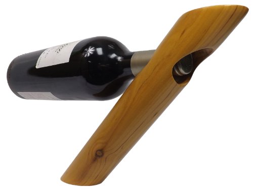 Core Helmet SMB01-4 RV Kitchen Cypress Wood Wine Bottle Holder, 4-Pack