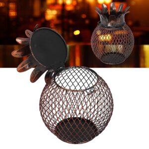 Restokki Wine Cork Container Iron Pineapple Shaped Wine Bottle Picture Frames Cork Storage Box Ornament for Home Bar Decoration