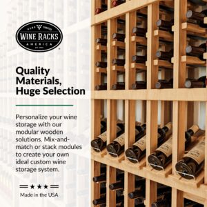 Wine Racks America InstaCellar Tasting Table Wine Rack - Durable and Expandable Wine Storage System, Redwood Satin Finish - Holds 64 Bottles