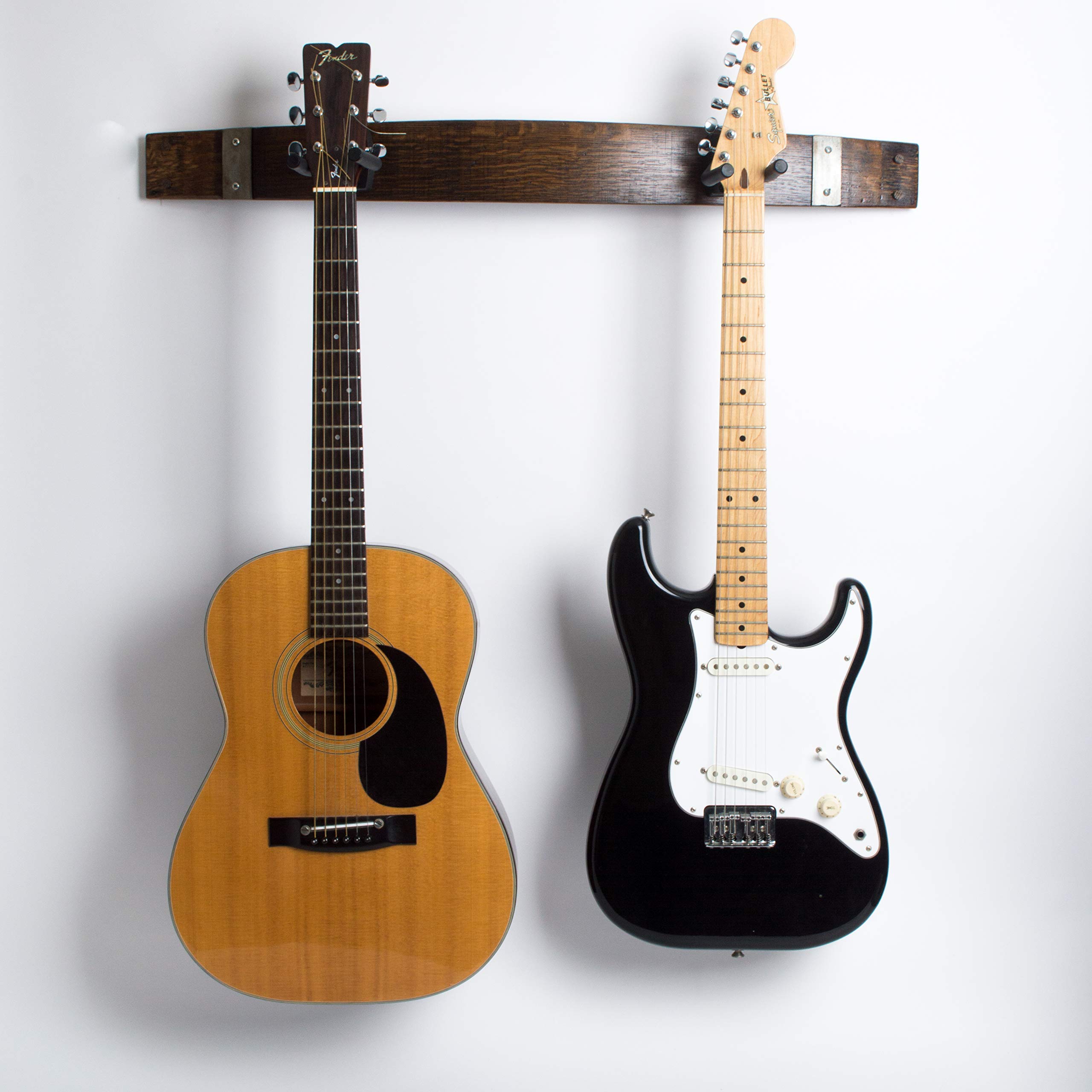 Napa Valley Wine Barrel Double Guitar Rack, Choice of Finish