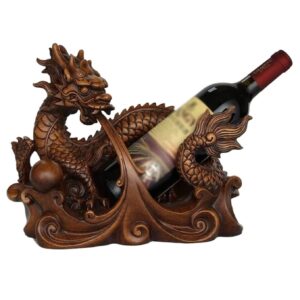 Wine Rack Wine Holder Wine Bottle Holder Resin Dragon Chinese Style Wine Rack Shelf Living Room Study Wine Cabinet Decorations Wine Storage Wine Racks