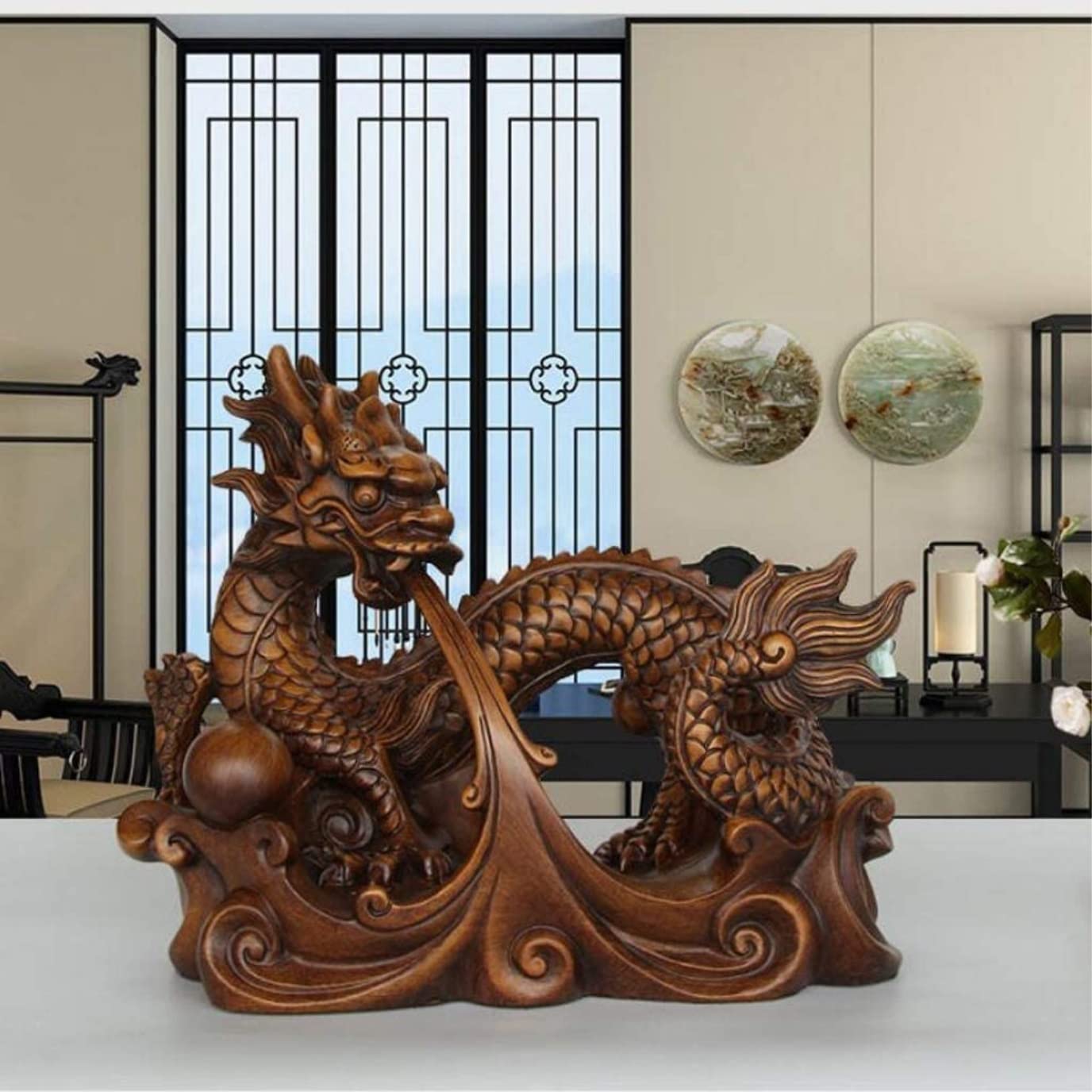 Wine Rack Wine Holder Wine Bottle Holder Resin Dragon Chinese Style Wine Rack Shelf Living Room Study Wine Cabinet Decorations Wine Storage Wine Racks