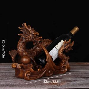 Wine Rack Wine Holder Wine Bottle Holder Resin Dragon Chinese Style Wine Rack Shelf Living Room Study Wine Cabinet Decorations Wine Storage Wine Racks