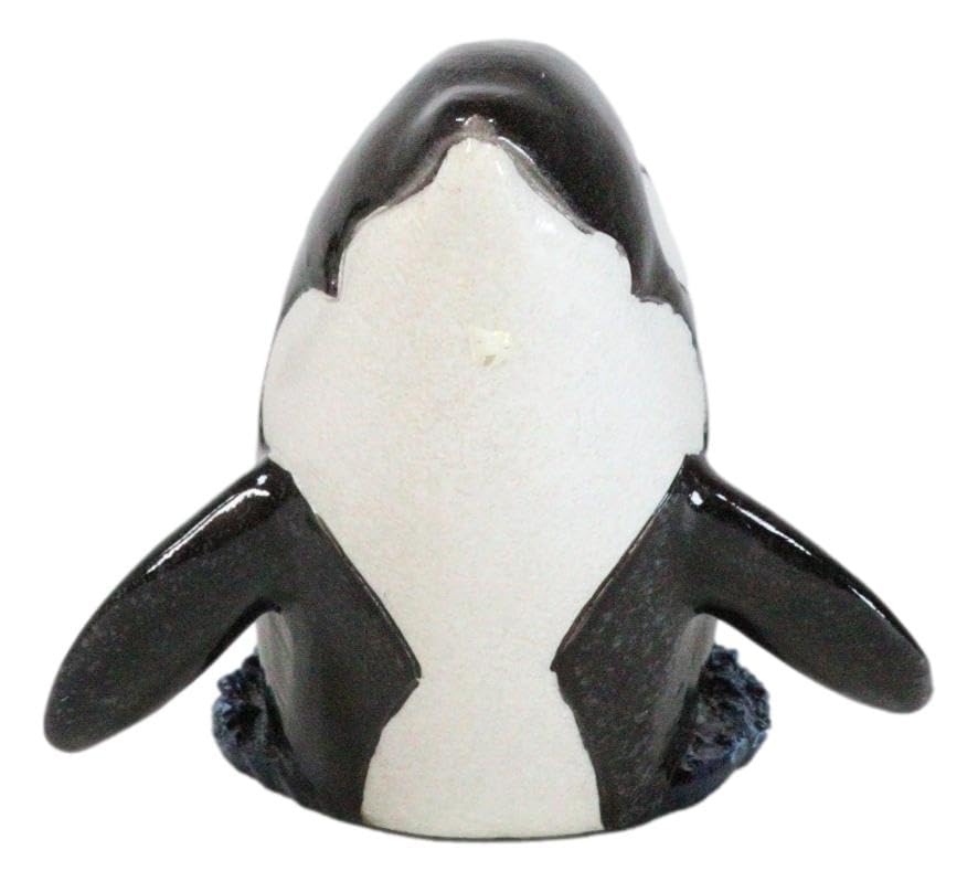 Ebros Deep Ocean Marine Orca Killer Whale Breaching Out of Water Wine Bottle Holder Statue 9.25" Long Nautical Sea Coastal Boating Fish Themed Storage Caddy Figurine