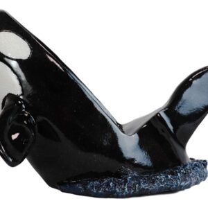 Ebros Deep Ocean Marine Orca Killer Whale Breaching Out of Water Wine Bottle Holder Statue 9.25" Long Nautical Sea Coastal Boating Fish Themed Storage Caddy Figurine