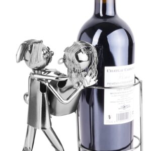 BRUBAKER Wine Bottle Holder Statue Love Couple, Carrying Wife Over The Threshold Sculptures and Figurines Decor Wine Racks and Stands Gifts Decoration