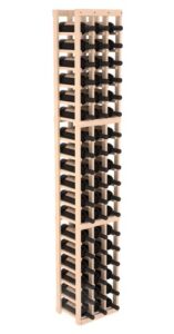 wine racks america instacellar wine rack kit - durable and expandable wine storage system, pine unstained - holds 54 bottles