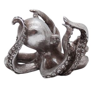octopus wine bottle holder, nautical décor, freestanding tabletop decoration, 4 inches