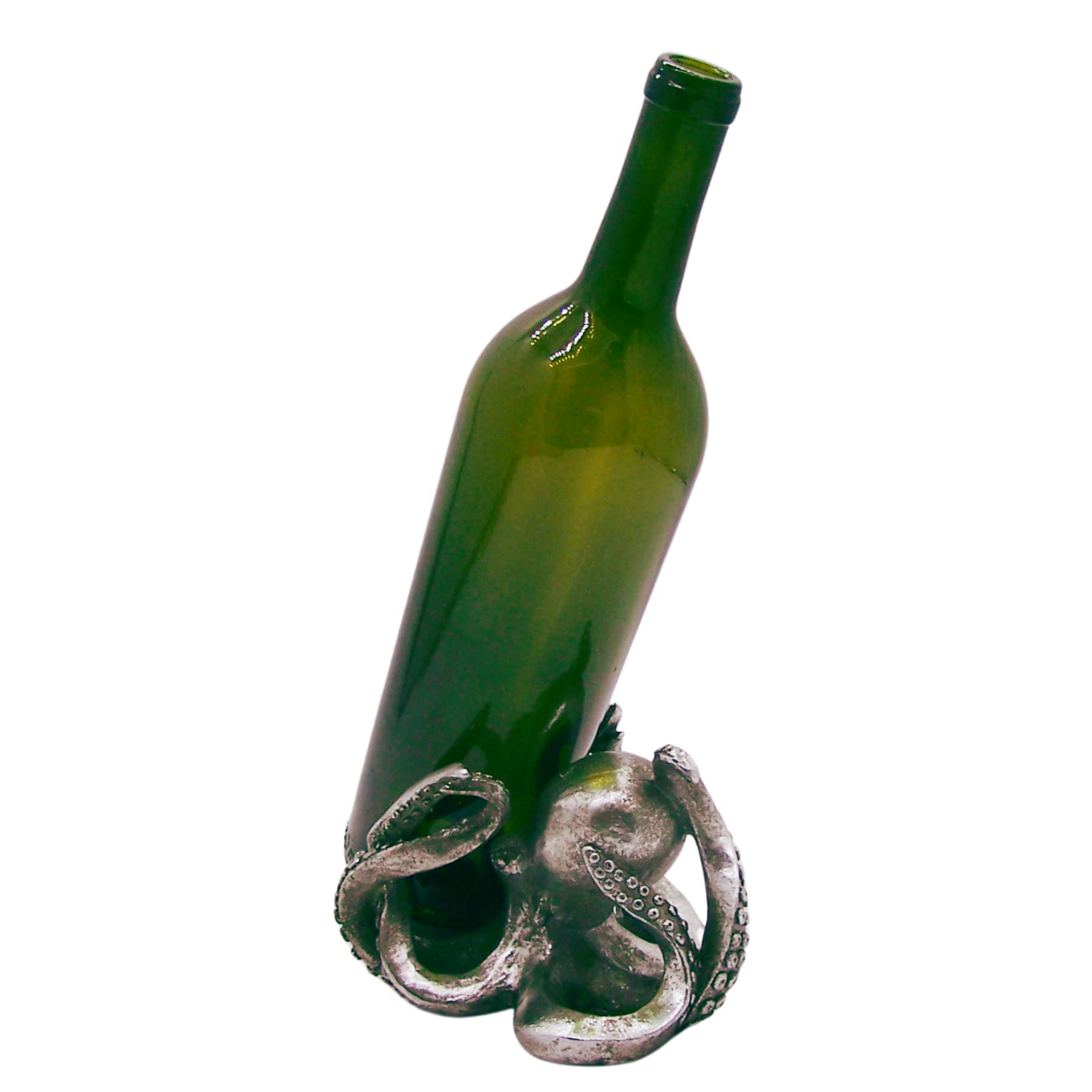 Octopus Wine Bottle Holder, Nautical Décor, Freestanding Tabletop Decoration, 4 Inches