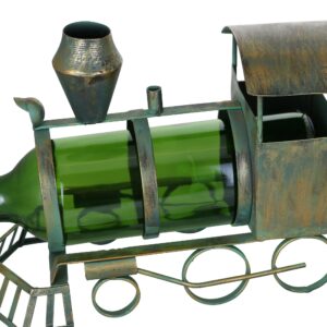 Wine Bodies Steam Engine Train and Coal Car Bottle Holder and Cork Holder