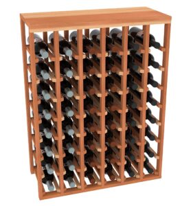 creekside 48 bottle table wine rack (redwood) by creekside - exclusive 12 inch deep design conceals entire wine bottles. hand-sanded to perfection!, redwood