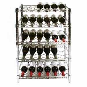 shelving inc. wine rack with 5 shelves - 14" d x 24" w x 34" h