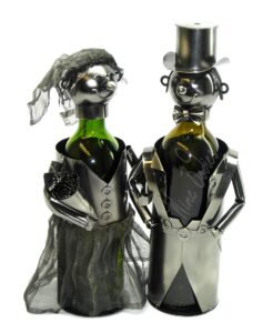 wine bodies handmade bride and groom wine bottle holder