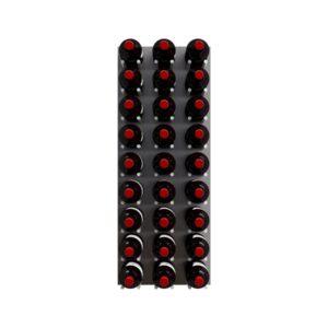 Fusion Wine Wall Cork-Out (3 Foot) (Alumasteel) (Satin Aluminum Peg)