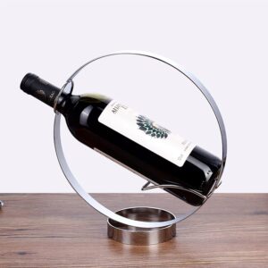 cinghi lusso bottle holder modern simple golden circle metal wine rack art ornaments wine holder storage with no assembly required
