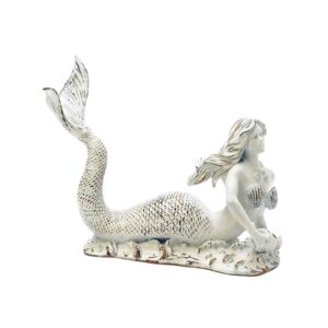 Accent Plus Wine Glass Bottle Holder, Unique Mermaid Decorative Wine Bottle Holder, Polyresin