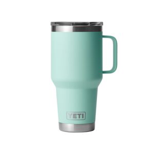 YETI Rambler 30 oz Travel Mug, Stainless Steel, Vacuum Insulated with Stronghold Lid, Seafoam