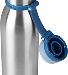 Contigo Matterhorn Vaccum Insulated Stainless Steel Water Bottle with Leak-Proof Chug Cap, Drinks Stay Cold up to 24 Hours or Hot up to 10 Hours, Fits Most Cup Holders, 20oz Steel/Monaco