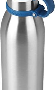 Contigo Matterhorn Vaccum Insulated Stainless Steel Water Bottle with Leak-Proof Chug Cap, Drinks Stay Cold up to 24 Hours or Hot up to 10 Hours, Fits Most Cup Holders, 20oz Steel/Monaco