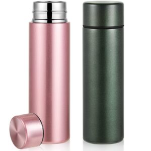 irenare 5oz mini water bottle mini insulated stainless steel bottle purse water bottle cute leak proof water flask keeps drink cold and hot for purse kids women lunch bag