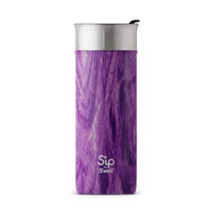 s'well s'ip stainless steel travel mug - 16oz - grape grove - double-walled vacuum-insulated keeps drinks cold for 16 hours and hot for 4 - with no condensation - bpa-free water bottle