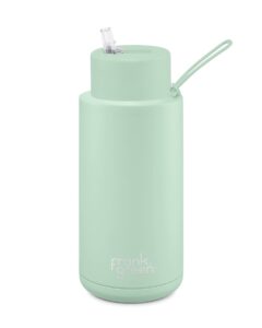 frank green mint gelato ceramic lined reusable bottle with straw lid, 1 ea