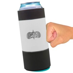 toadfish tall 16oz can cooler-non-tipping suction cup can cooler - (white)