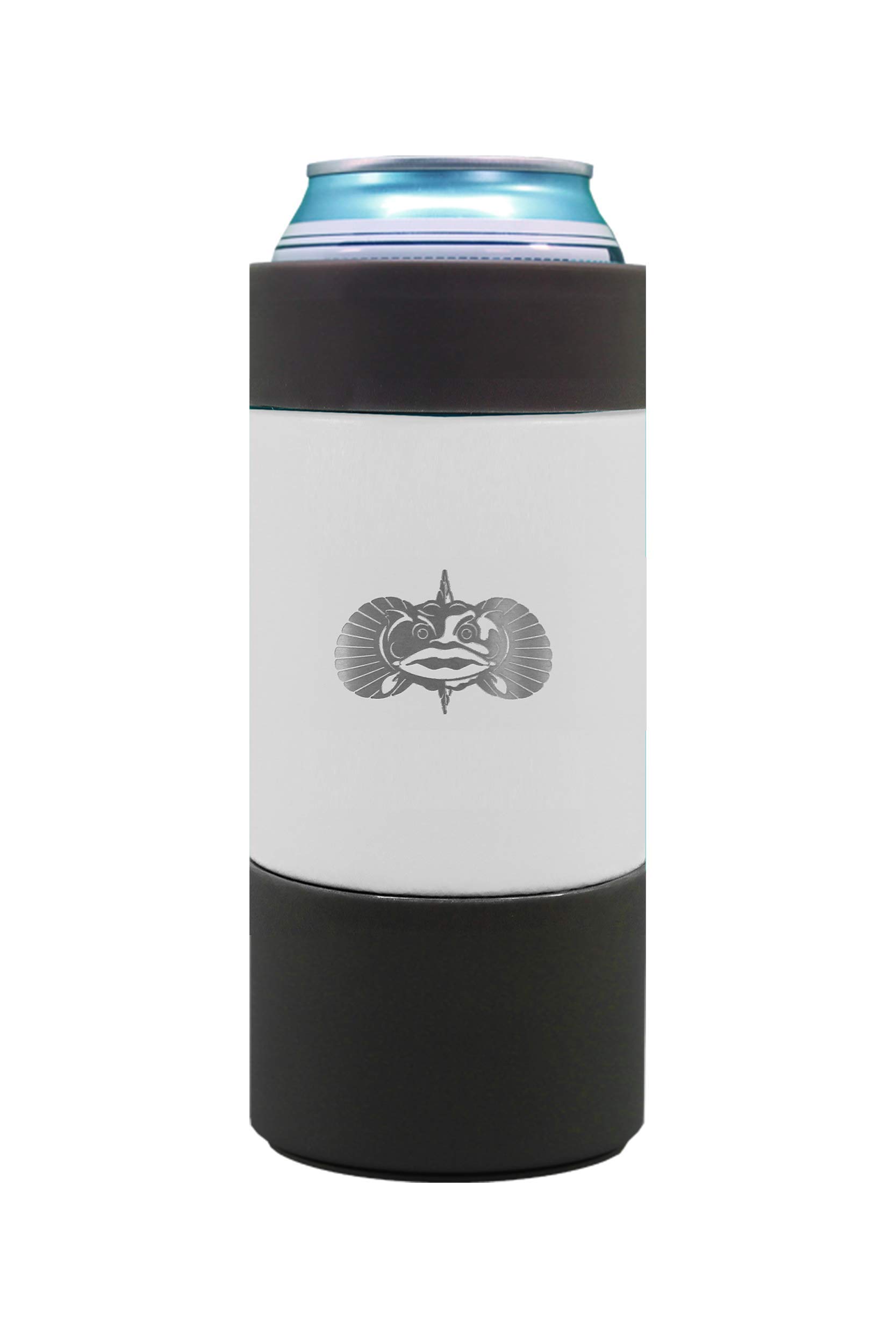 Toadfish Tall 16oz Can Cooler-Non-Tipping Suction Cup Can Cooler - (White)