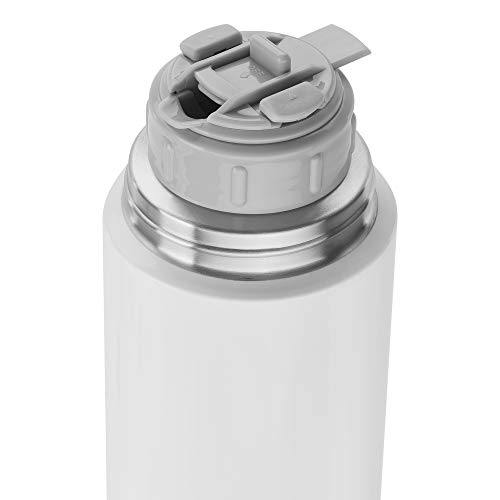 ZWILLING Thermo Beverage Bottle, 33.8 oz, Silver-White