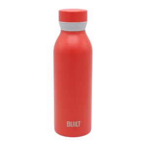 built cascade double wall vacuum insulated stainless steel bottle with comfort grip and twist lid, 18 ounces