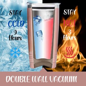 Dental Gifts for Dental Assistant, Dental Hygienist on Dental Assistants Recognition Week, National Dental Hygienists Week, Birthday and Christmas, 20oz Insulated Stainless Steel Tumbler - FLOSS