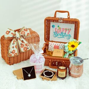 birthday gifts for women,happy birthday basket gifts sets for women friendship her mom sister wife girlfriend bff daughter (birthday gifts)