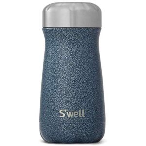 s'well stainless steel traveler - 12 fl oz - night sky - triple-layered vacuum-insulated containers keeps drinks cold for 21 hours and hot for 9 - with no condensation - bpa free water bottle
