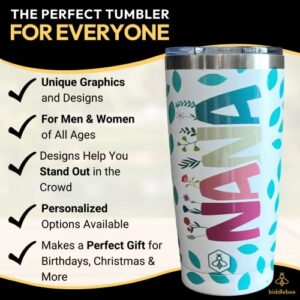 Biddlebee Gifts for Grandma Travel Coffee Mug w/Slider Lid | 20oz Spill Proof Stainless Steel Insulated Cup | Grandma Birthday Gifts | Nana Gifts | Mother's Day Gift for Grandma