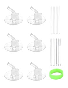 greant 6 pcs replacement straws compatible with thermos 12oz (model f401 & f410), replacement part compatible with thermos 12oz bottles
