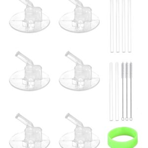 Greant 6 PCS Replacement Straws compatible with Thermos 12oz (Model F401 & F410), Replacement Part compatible with Thermos 12oz Bottles