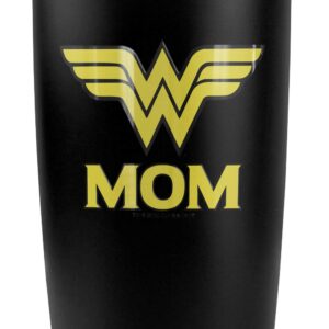 Wonder Woman Wonder Mom Logo Stainless Steel Tumbler 20 oz Coffee Travel Mug/Cup, Vacuum Insulated & Double Wall with Leakproof Sliding Lid