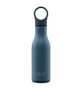 joseph joseph loop™ vacuum insulated water bottle 500 ml (17 fl. oz) - blue