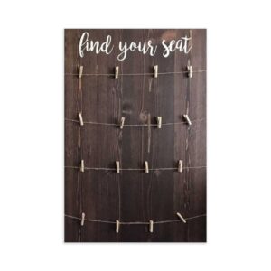 40x30cm， find your seat wedding seating chart board,wedding signs wood,wood wedding sign,find your seat, blank seating chart board 824289