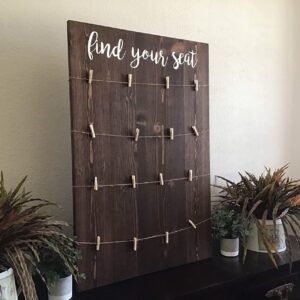 40x30cm， Find Your seat Wedding Seating Chart Board,Wedding Signs Wood,Wood Wedding Sign,find Your seat, Blank Seating Chart Board 824289