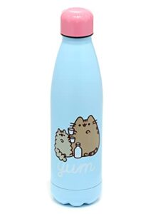 puckator pusheen foodie 500ml stainless steel insulated bottle for hot or cold drinks