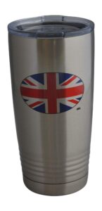 rogue river tactical uk united kingdom flag 20 oz.stainless steel travel tumbler mug cup w/lid vacuum insulated hot or cold