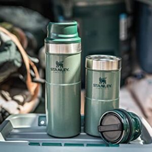 STANLEY Trigger Action Travel Mug 0.35L / 12OZ Hammertone Green – Keeps Hot for 5 Hours - BPA-free Stainless Steel Thermos Travel Mug for Hot Drinks - Leakproof Reusable Coffee Cups