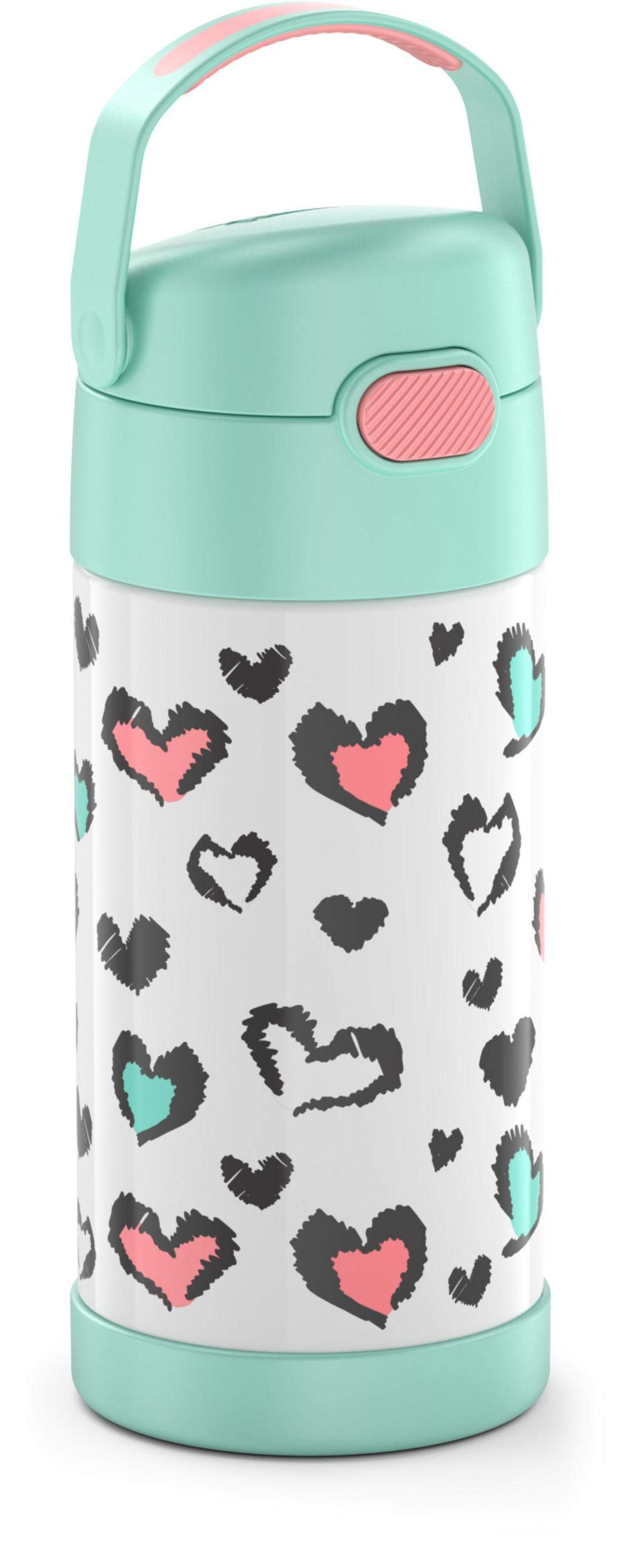 THERMOS FUNTAINER 12 Ounce Stainless Steel Kids Bottle, Pastels