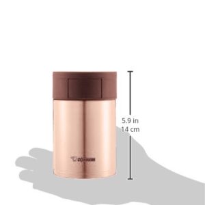 象印マホービン(ZOJIRUSHI) SW-HC Insulated Lunch Jar, 450ml, rosegold