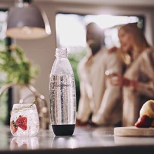 SodaStream Dishwasher Safe 2-Pack 1 Litre Carbonating Bottle - Black